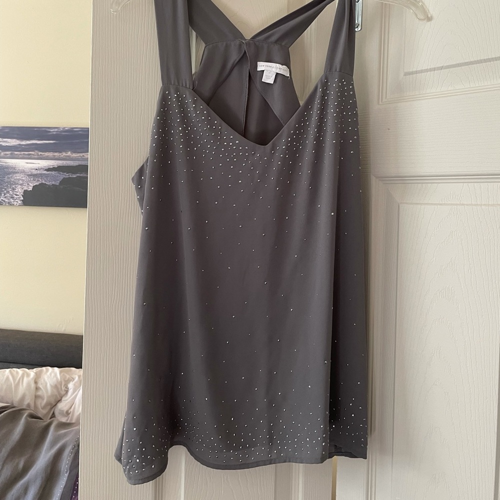 New York and Company Silver Top